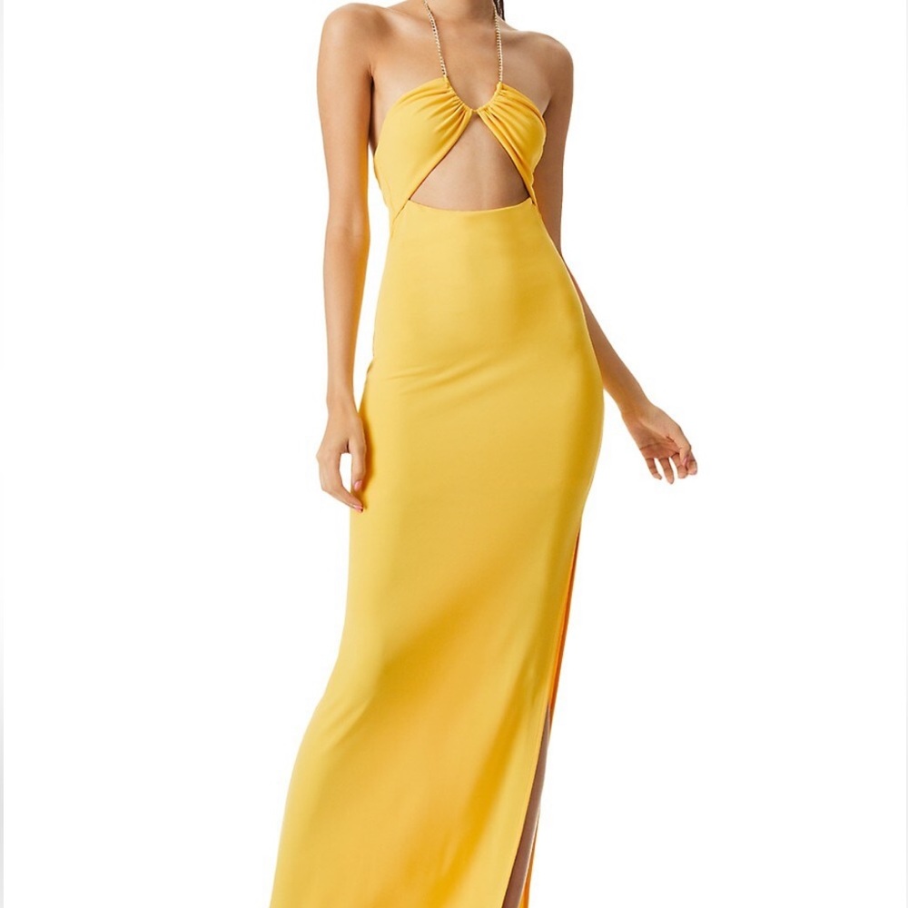 Alice + Olivia
Sariya Cut-Out Interlock Knit Maxi-Dress
